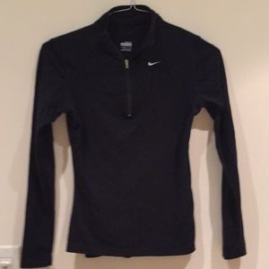 Nike half zip pullover black s drifit